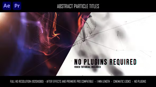 Videohive Abstract Particle Titles 36137646