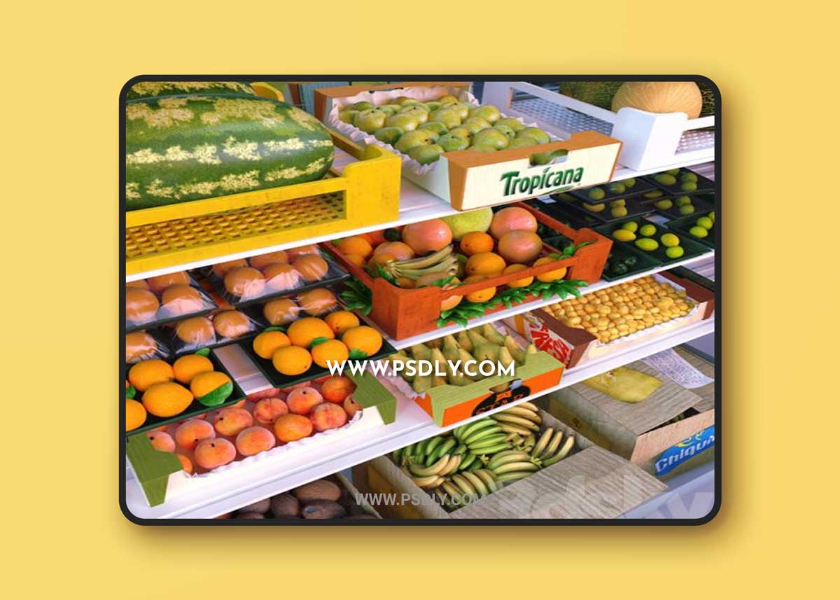 kit environment for the store: fruit department