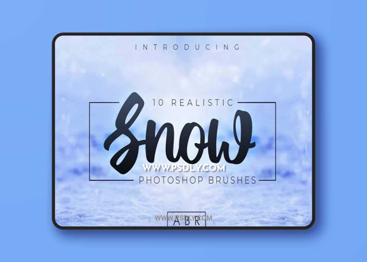 10 Realistic Photoshop Snow Brushes