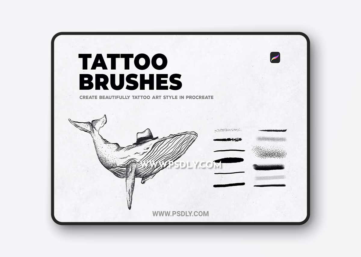 12 Tattoo Art Brushes - Procreate