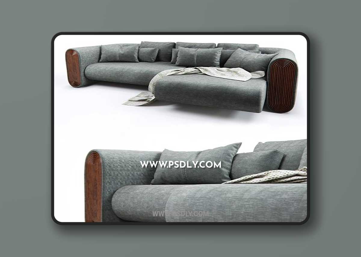 280CR UNION CORNER UNIT SOFA 3D Models