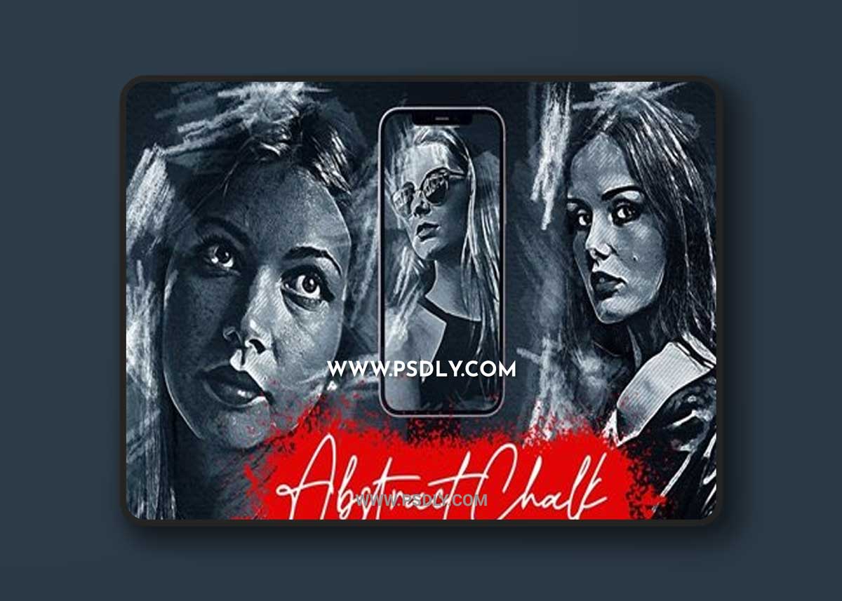 Abstract Chalk Photoshop Action