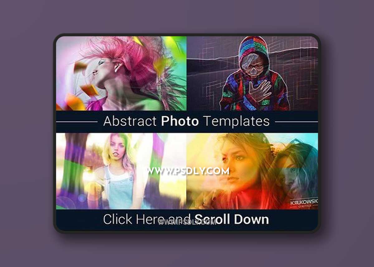 Abstract Photo Template