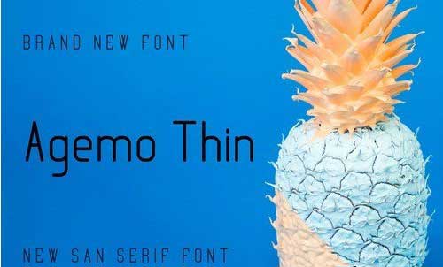 Agemo Thin Font