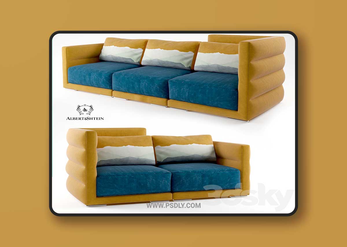 Albert and Shtein Fredo sofa 3D Model