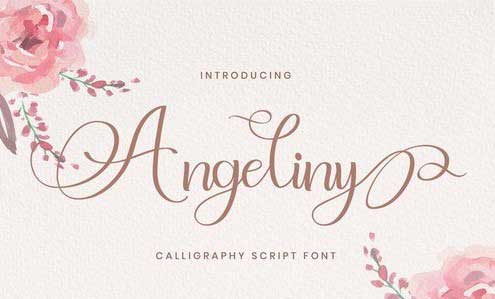 Angeliny - Calligraphy Font