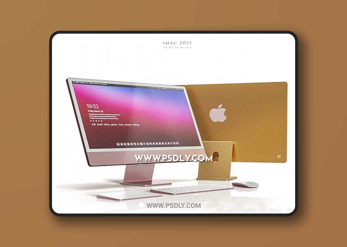 Apple iMac 2021 3D Models