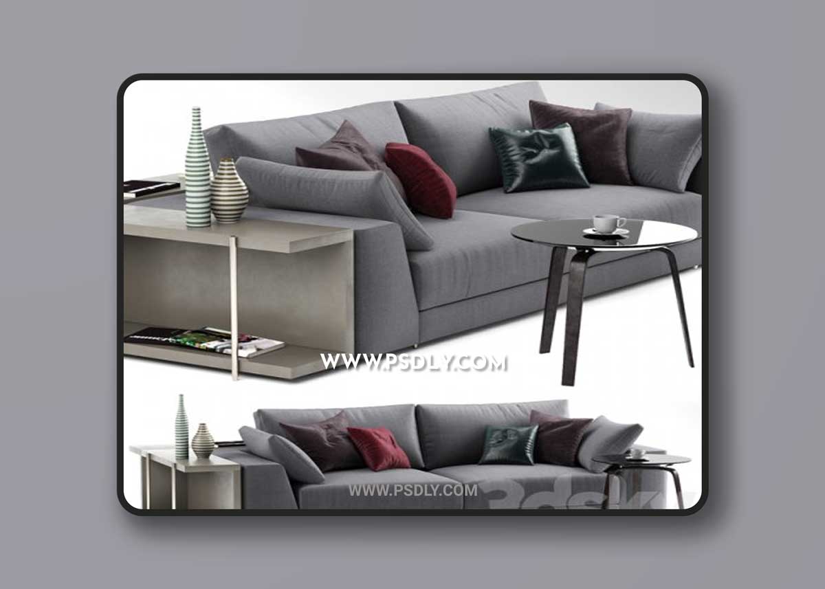 Argo gray sofa AG002 - MisuraEmme