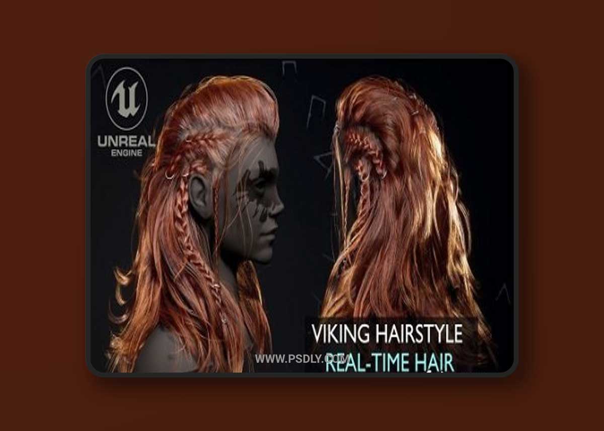 ArtStation UE Asset - Viking Real-Time Hairstyle