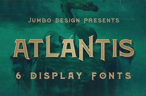 Atlantis - Vintage Style Font