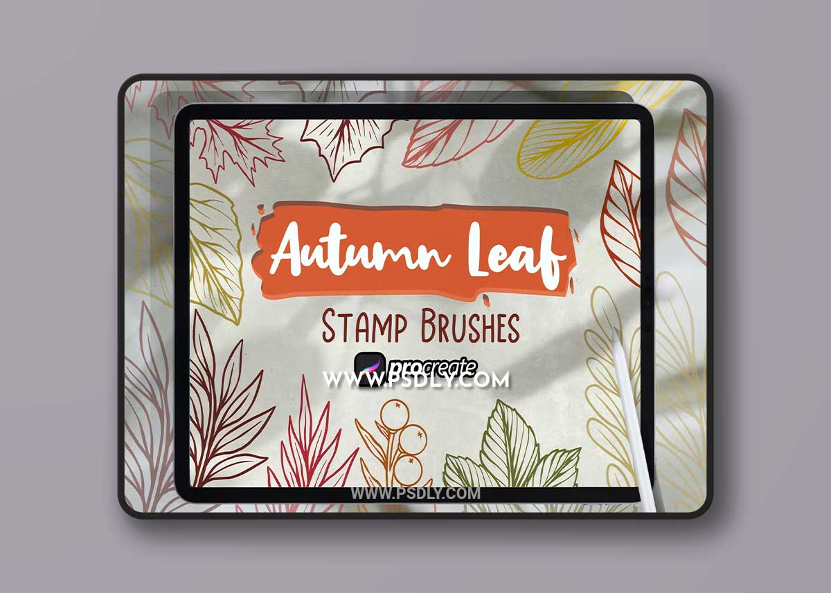 Autumn Leaves Stamp Brush ST3MV36