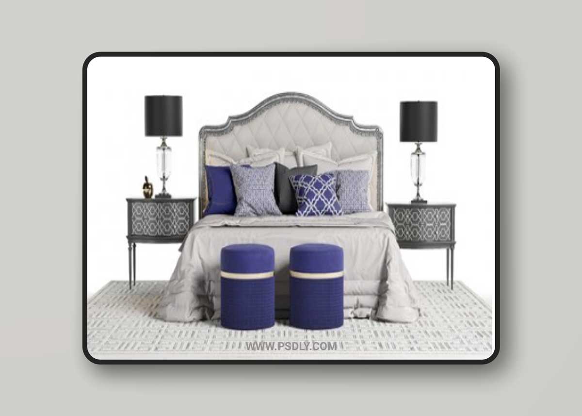 Bed Marge Carson Rivoli 3D Model