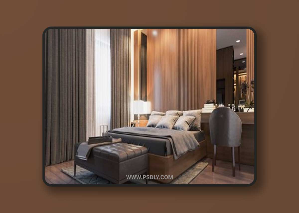 Bedroom Interior Scene By Duc Nguyen 3D Model