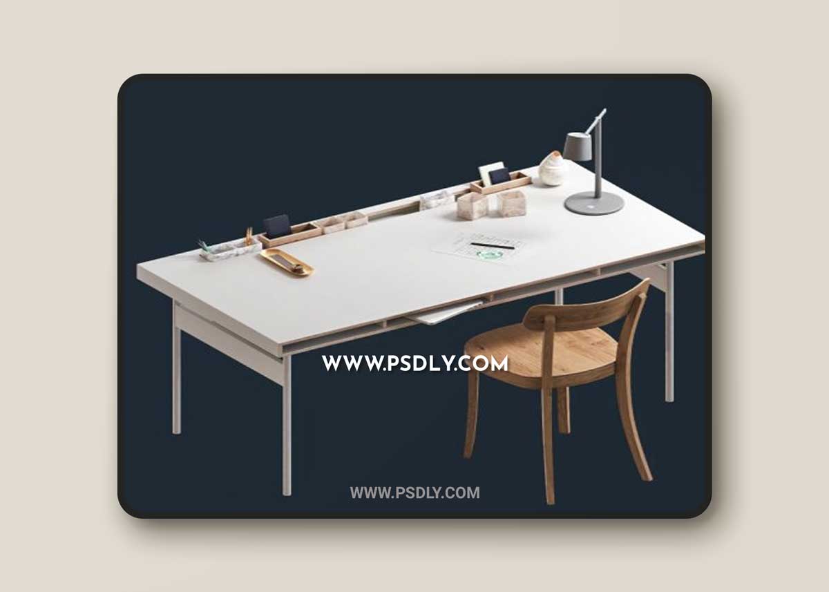 Benes modular workplace system 3D Models