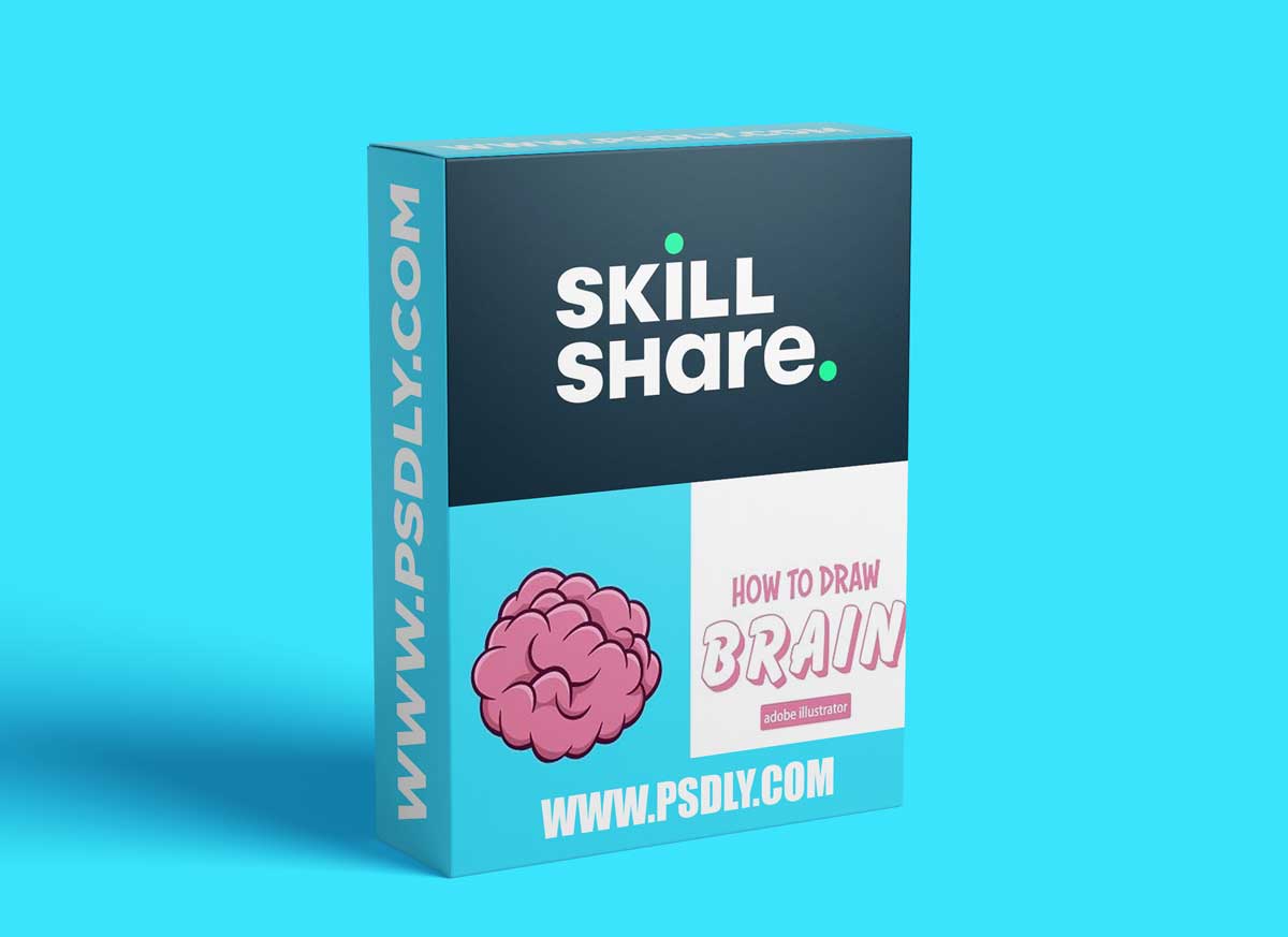 Brain Drawing in Adobe Illustrator for Beginners - step by step