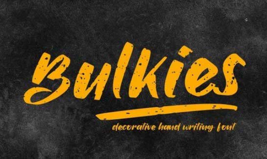 Bulkies - Handwritten Font