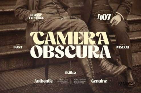 Camera Obscura Font