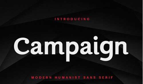 Campaign - Modern Humanist Sans Serif