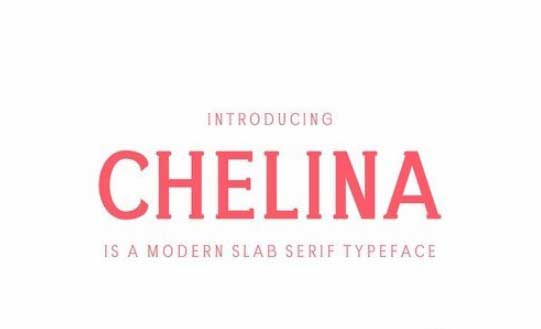 Chelina Slab Serif Font Family