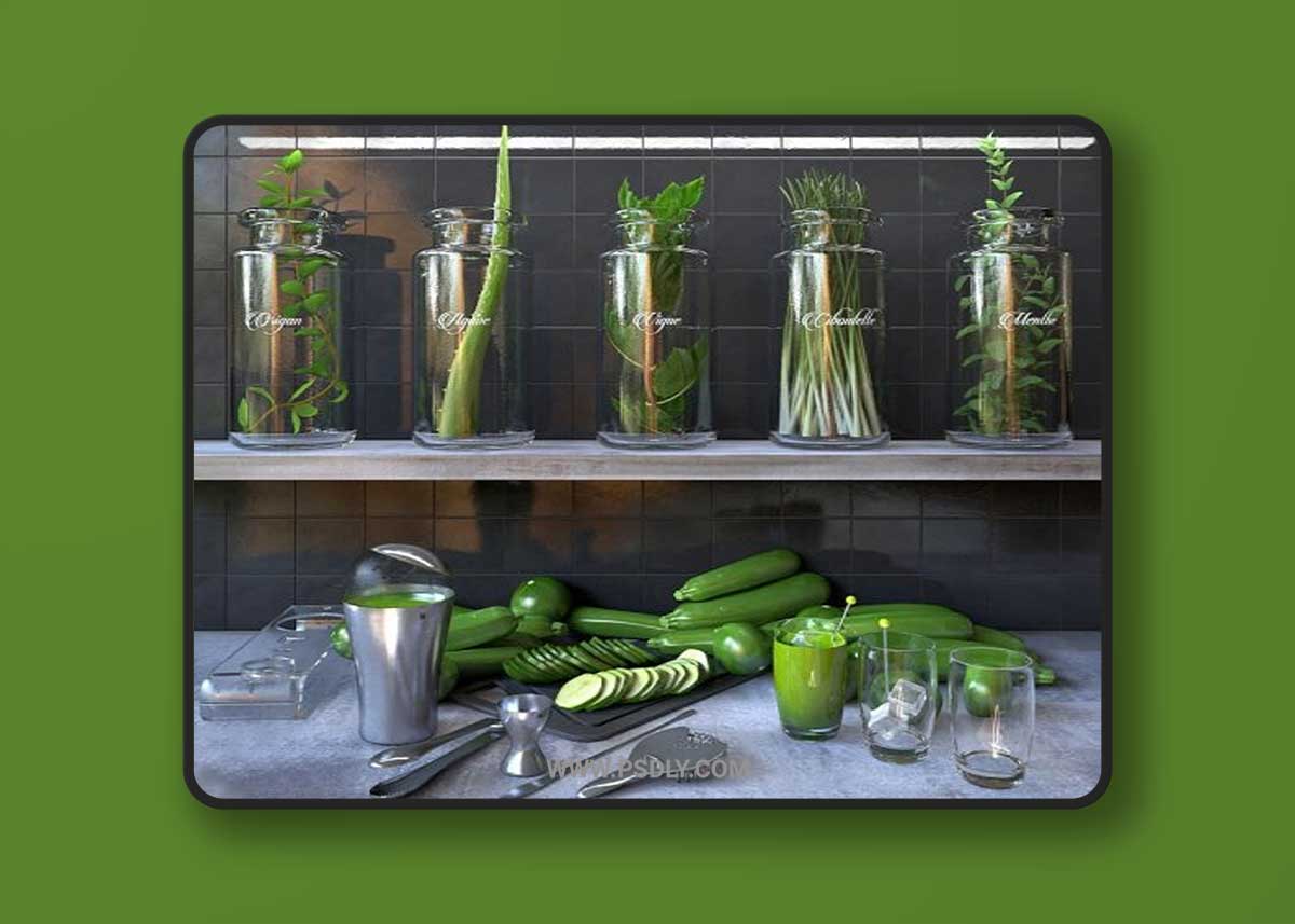 Cocktail set 3D Model