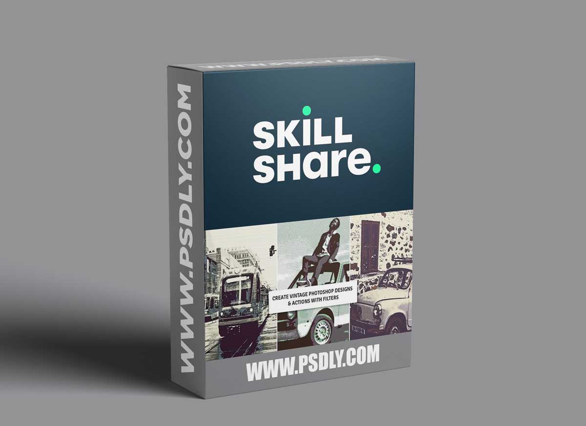 Create vintage Photoshop designs & actions with filters