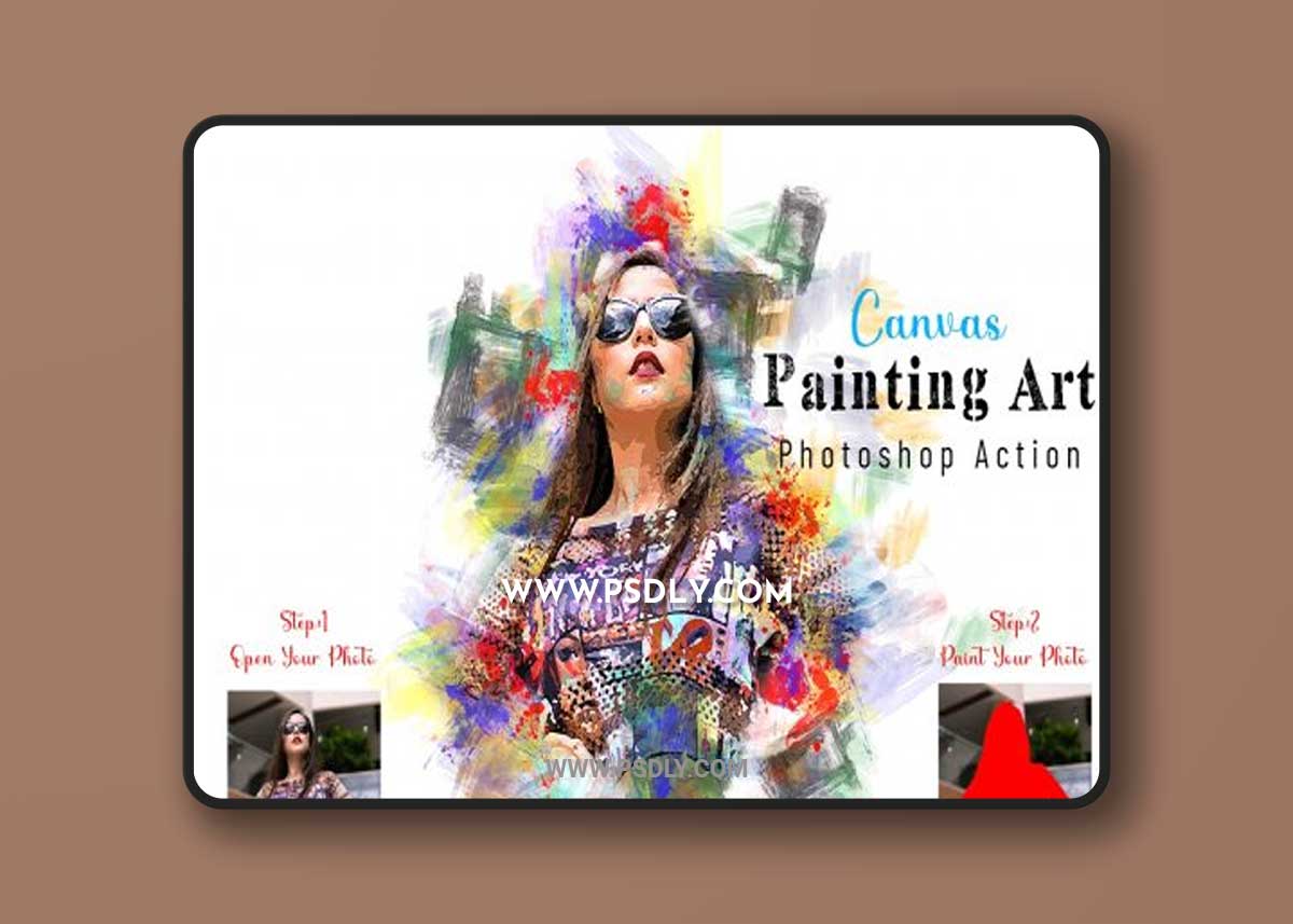 CreativeMarket - Canvas Painting Art PS Action 7062271