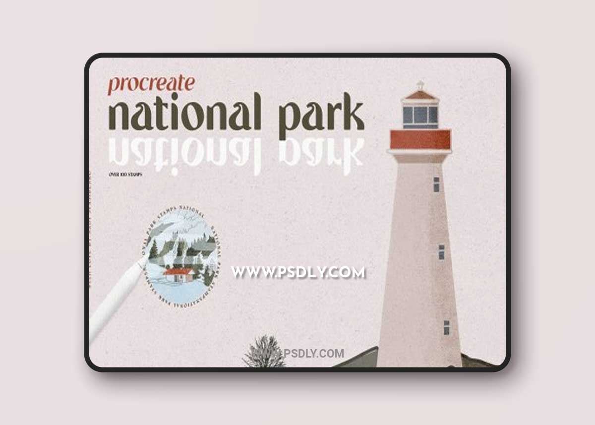 CreativeMarket - National Park Stamp 6665068
