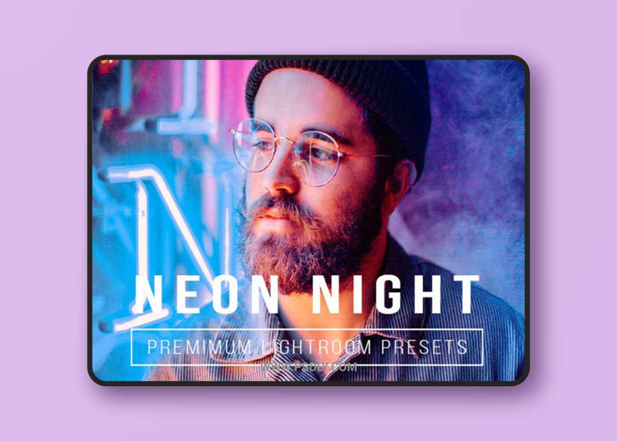 CreativeMarket - Neon Night Presets - Mobile & Desktop
