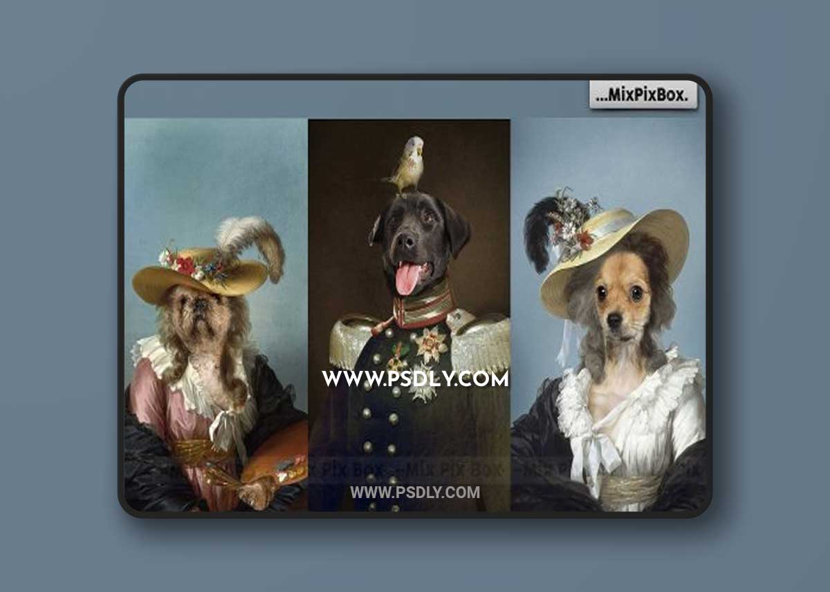 CreativeMarket - Pet Portrait Oil Background v.5 6120192