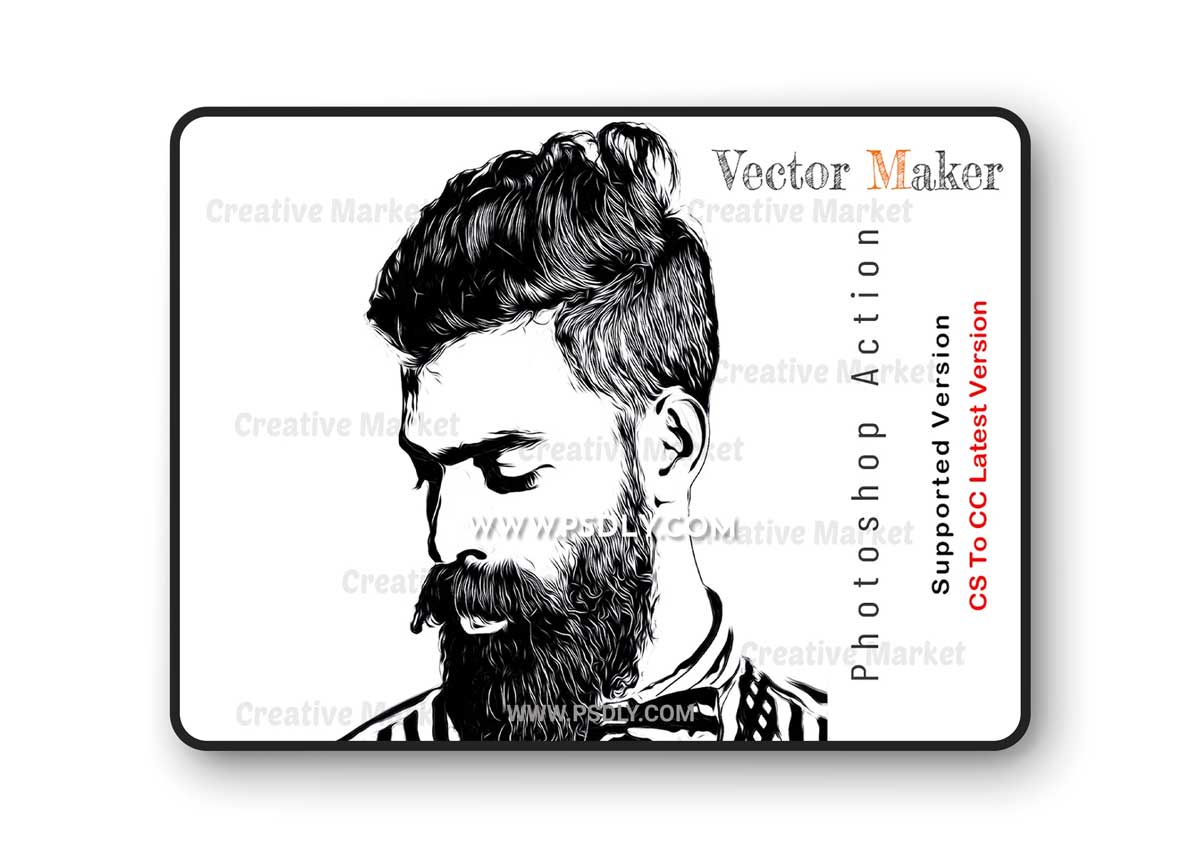 CreativeMarket - Vector Maker Photoshop Action 7038903