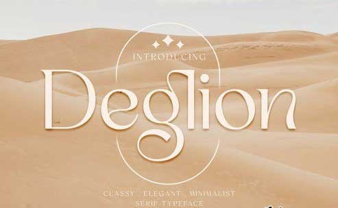 Deglion - Classy Elegant Display Serif