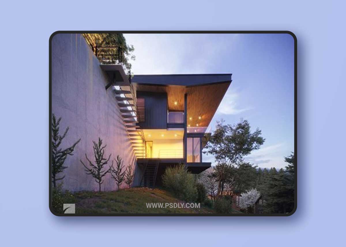 Exterior Villa Scene By NguyenVanLong 3D Model