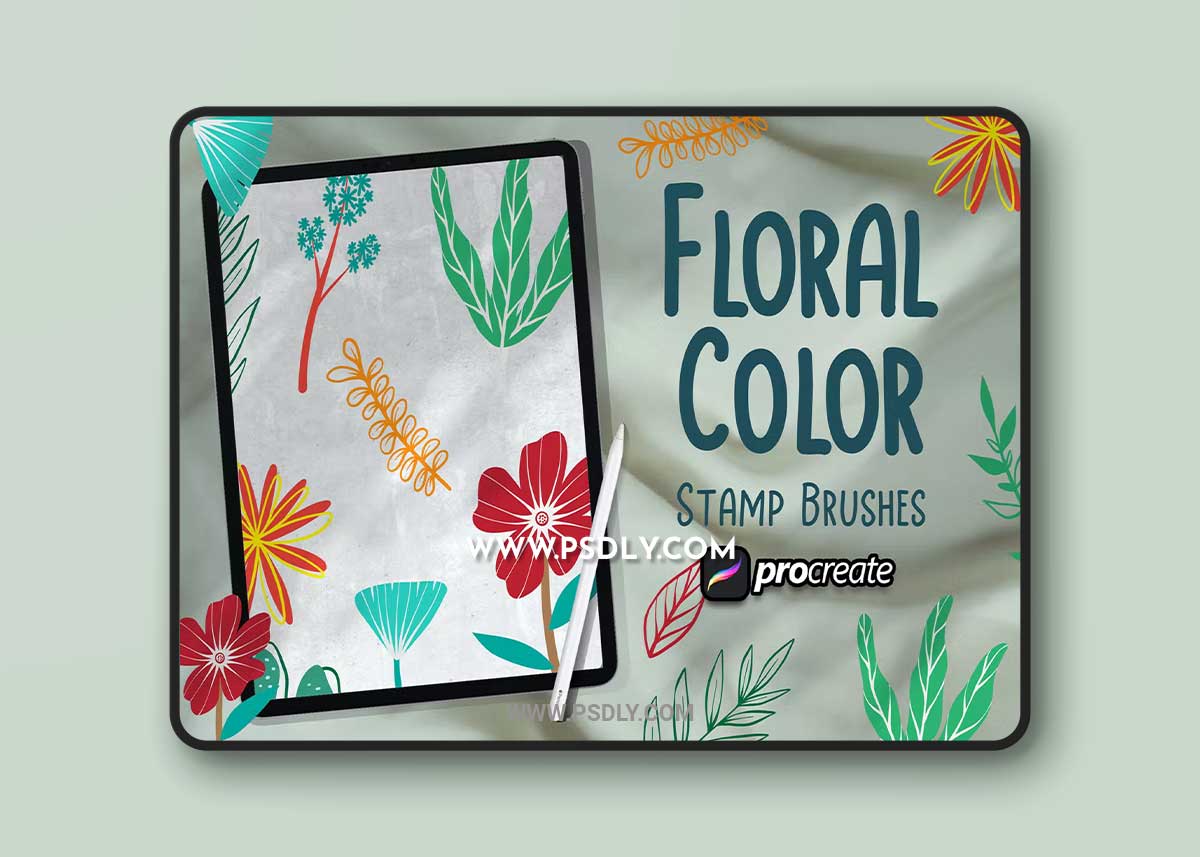 Floral Color Brush Procreate RDPG7GD