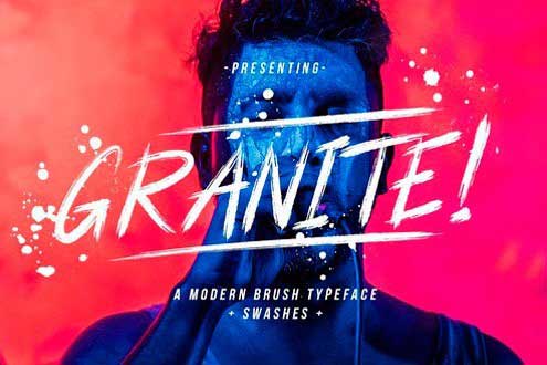 Granite Brush Font