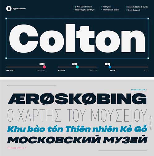 HD Colton Font Family - Latin, Greek, Cyrillic