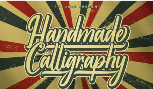 Handmade Calligraphy Font