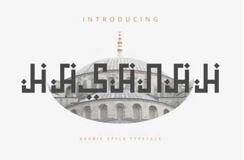 Hasanah - Arabic Style Typeface Font