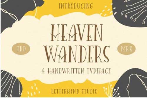 Heaven Wanders Font