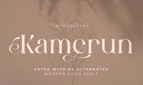 Kamerun - Modern Logo Serif