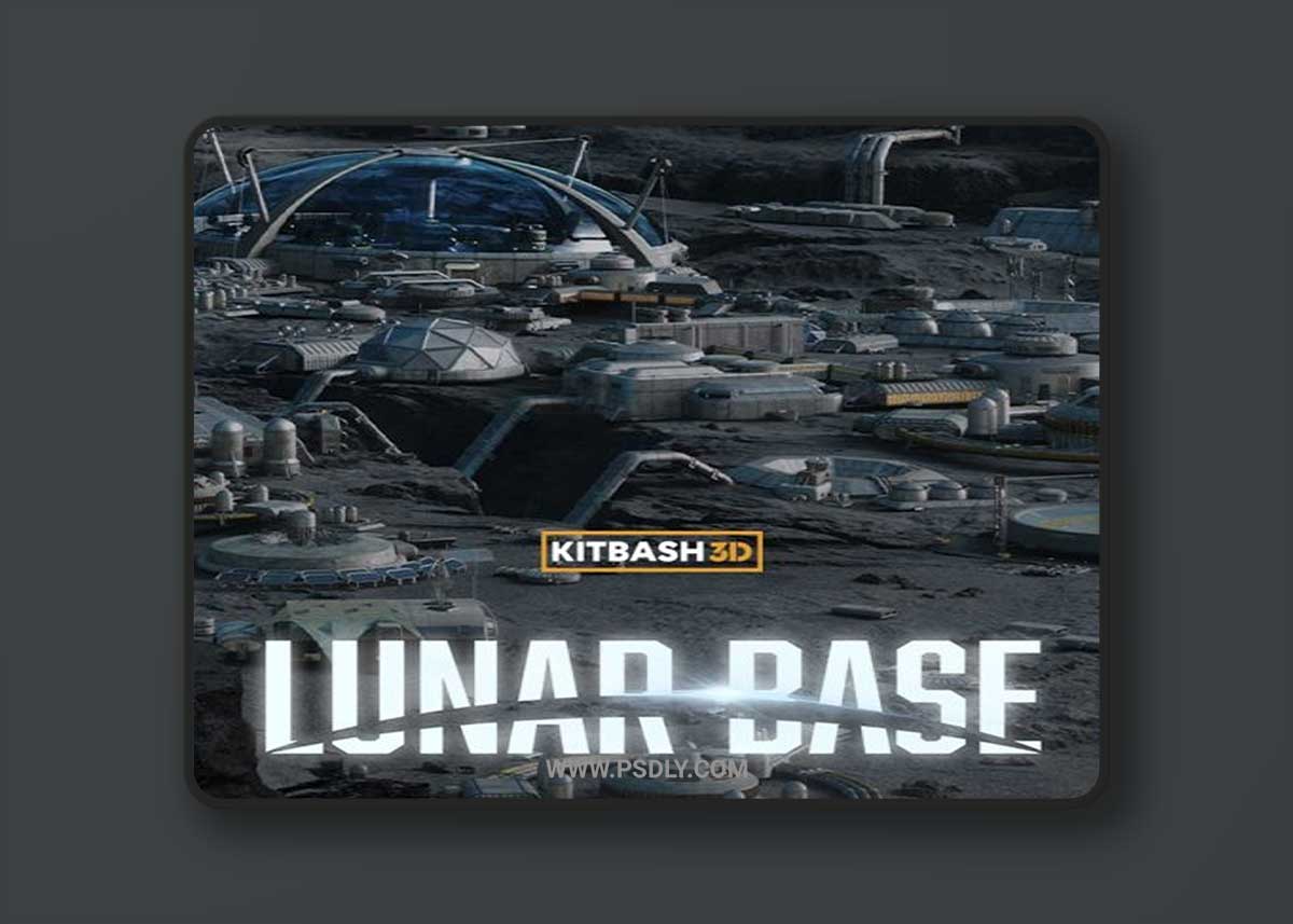 Kitbash3D - Lunar Base 3D Model