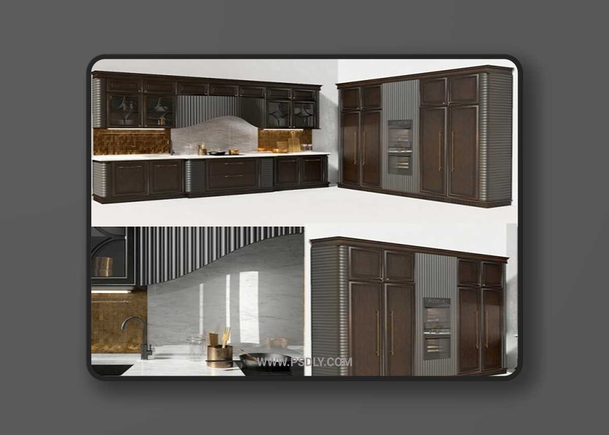 Kitchen Dama from the Italian factory Prestige 3D Model