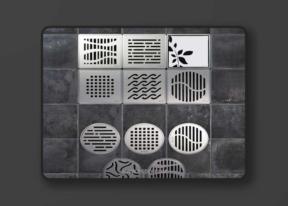 Ladders shower ACO Showerpoint (backlit)