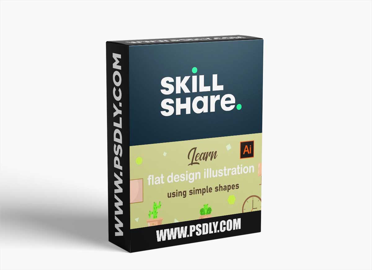 Learn The Flat Design Vector Illustration in Adobe Illustrator by Using Simple Shapes