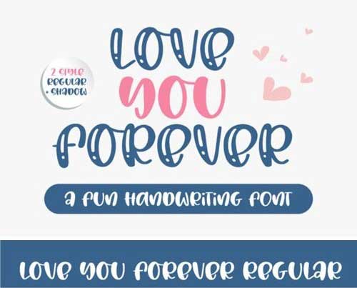 Love You Forever Font