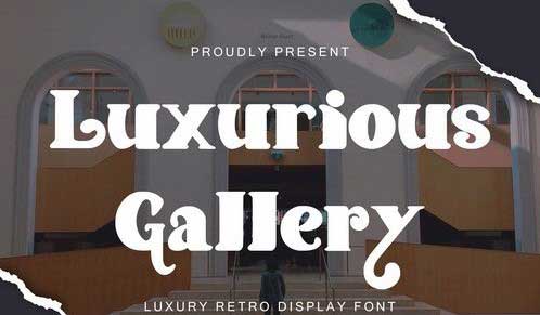 Luxurious Gallery - Luxury Retro Display Font