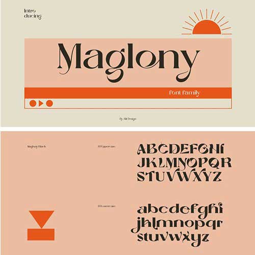 Maglony Font Family