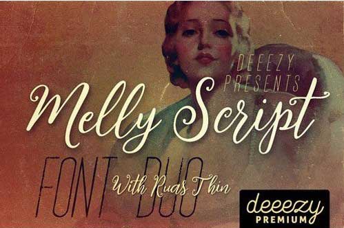 Melly Script Font Duo 2228359