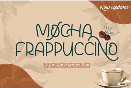 Mocha Frappuccino Font
