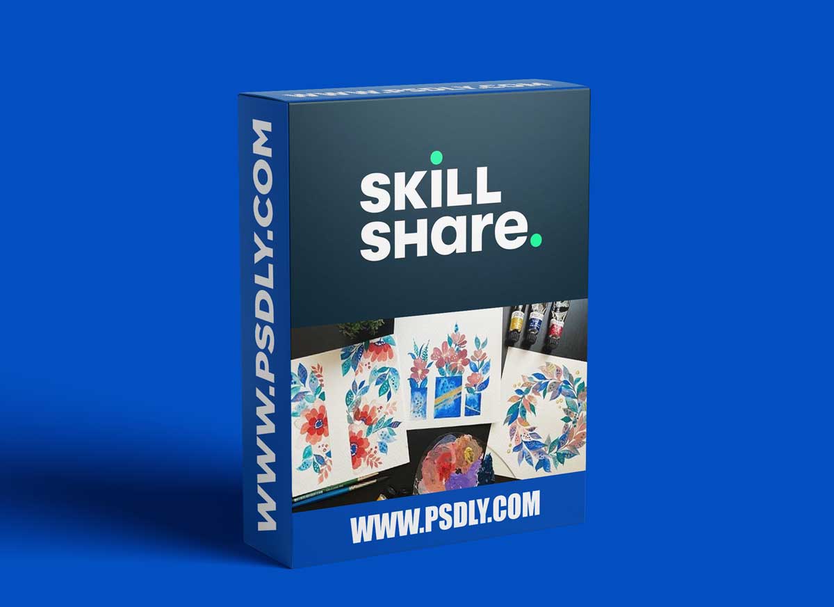 Modern Gouache Techniques - Learn 6 stunning Floral paintings!