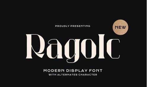 Modern - Ragolc Font